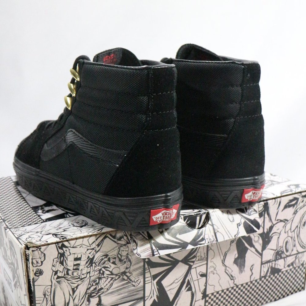 VANS X MARVEL Black Panther Sk8 Hi Limited Edition Sz 8.5 US Men - Picture 5 of 12